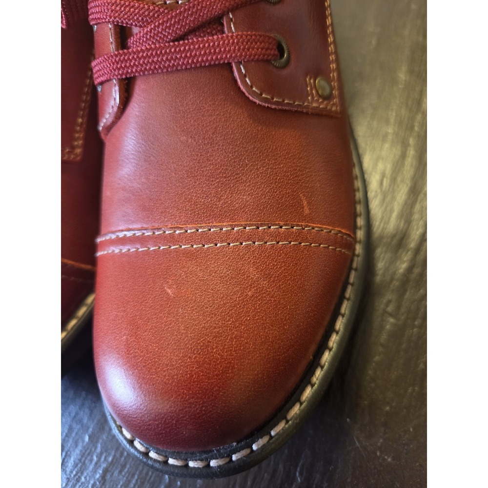 Taos Women's Mini Crave Leather Ankle Boots Red US Size 7-7.5/EU 38 NEW! $210 - Picture 4 of 16